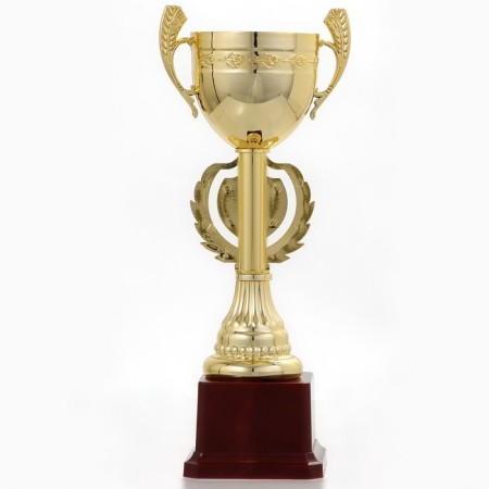 Cup 081, award figure, gold, plastic stand, 24.7 x 9.7 x 7.5 cm.-3