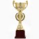 Cup 081, award figure, gold, plastic stand, 24.7 x 9.7 x 7.5 cm.