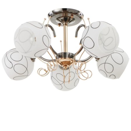 Chandelier 6591205/5 E27 40W Black-gold 56x56x24 cm Bayerlux