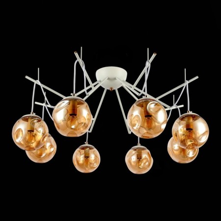Ceiling EVOLUCE lamp. Sle110202-08. Calletta. 8x40 watts, E14, 79x79x37 cm, white color-3