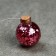 Garland “thread” 1.6 m with nozzles “balls with pink confetti”, IP20, silver thread, 15 LED, glow warm white, AAH2