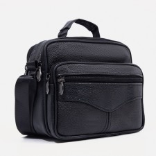 Male bag, black color