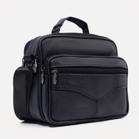 Male bag, black color