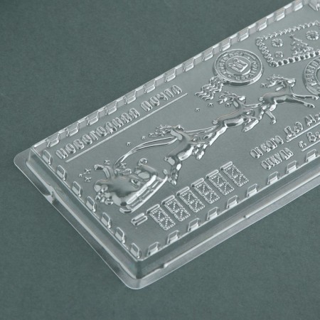 Chocolate shape - Tile "New Year's Post", 18 x 9.5 cm-4