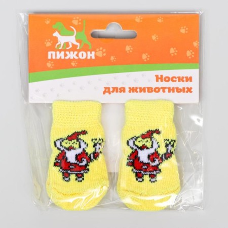 Noskes non -slip "Santa", s (2.5/3.5 * 6 cm), set 4 pcs-1