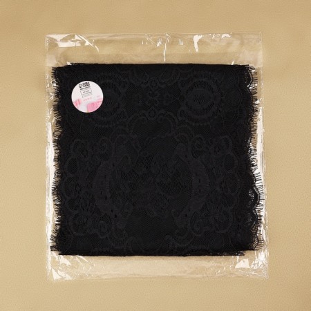 Lace cilia, 210 mm × 3 ± 0.5 m, black color-3