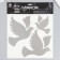 Interior mirror sticker "pigeons" 38x31 cm