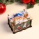 The middle New Year's Casket "Troika", 14x11.7x7.5 cm