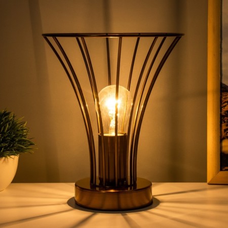 Board Lamp "Chilly" E27 40W gold 18x18x19cm Risalux-1