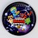 Disposable paper plate "Stars!", (18 cm), set 6 pcs