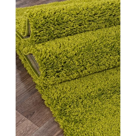 Rectangular carpet Shaggy Ultra S600, size 150x230 cm, color Green-2