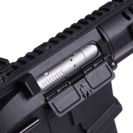 A child’s machine gun with metal elements, shoots gel bullets, battery-9