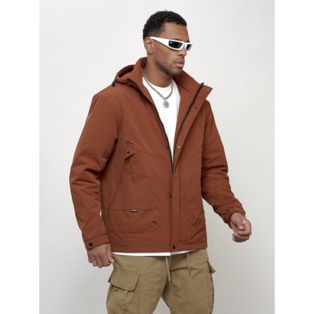 Male spring jacket, size 52, brown color-2