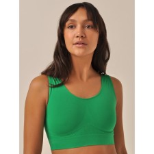 Female top on wide straps Top Shaper Spalla Larga, size 44-46, color green tea