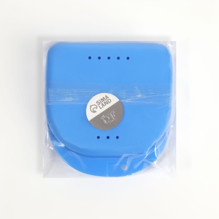 Dentures storage container, 8.5 × 8 × 2.7 cm, color mix-7