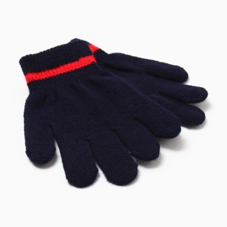 Children's gloves minku, dark blue color, 15 cm
