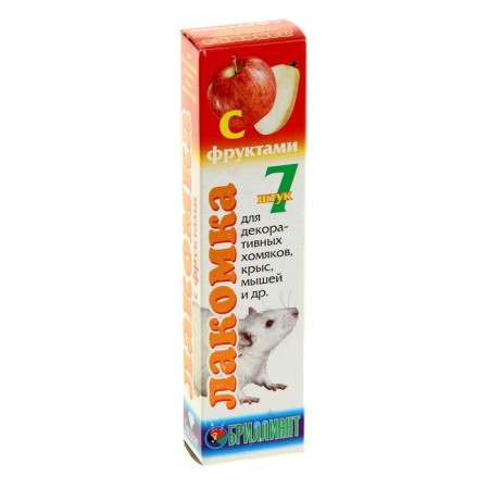 Garnocus "Diamond" for hamsters, fruits, 7 pcs, 80 g