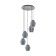 Estanys lamp, 5x60W E27, Nickel color