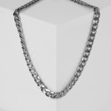 Gladiator chain large links, silver color, 60 cm