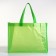 Household bag without fastening, green color
