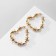 Earrings Metal "Wire" prickly, color gold
