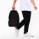 Male backpack on a zipper, 3 outer pockets, black color