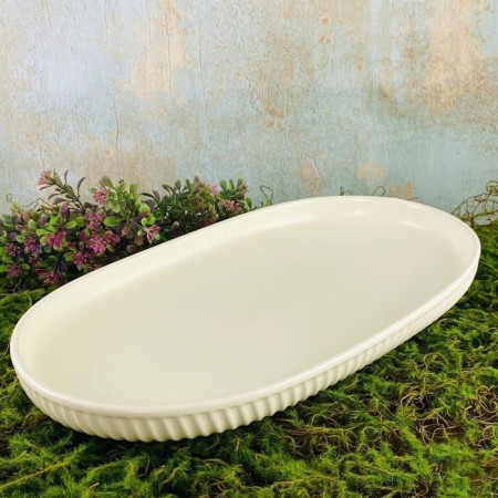 Oval dish lenardi, porcelain, length 35.5 cm