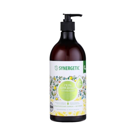 Natural biodegradable shower gel Synergetic Sicilian lemon and vetiver, 750 ml-1