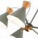 Ceiling EVOLUCE lamp. Sle125112-05. Modica. 5x40 watts, E14, 65x65x45 cm, gray color, golden