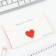 Paper block of 30 sheets in the "heart" envelope