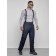 Semi-combinezone ski insulated male winter, size 52, dark blue color
