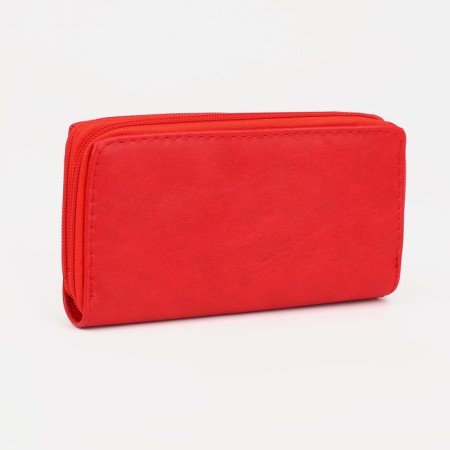 Women's wallet on lightning, red color-1