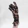 Carnival gloves openwork, black, short color