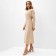 Dress female knitwear minku: Basic line beige color, rr 42