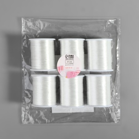 Metallized thread, 91 ± 1 m, white color-2