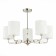 Ceiling EVOLUCE lamp. Sle107802-05. Mili. 5x40 watts, E14, 70x70x48 cm, Nickel color