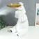 Souvenir Polystone stand "White Bear on the neck of the dad" d = 26 cm 70x37x33 cm