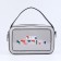 Bag Cross-Bodi with a zipper, gray color