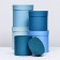 Set of round boxes 5 in 1, "malachite", 20 x 20 x 20 - 14 x 14 x 14 cm