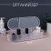 Organizer for storage, with a lid, 7 sections, 28 × 10.5 cm, the color is transparent