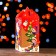 Gift box with a window Christmas tree "Letters", 25 x 13 x 19 cm