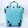 Women's backpack with a thermal carman, thermal mosque - portfolio, turquoise color
