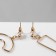 Earrings Metal "Signs", Color Gold
