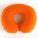 Pillow inflatable "capybara", orange color
