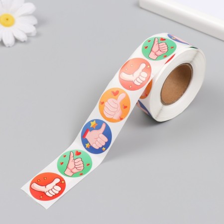 Stick Paper "Class" d = 2.5 cm 500 pcs in a roll 3x6.5x6.5 cm-4