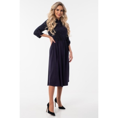 Female dress, size 44, blue color-2