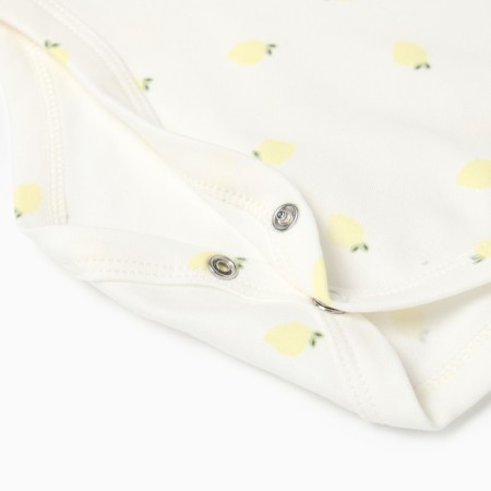 Body with a long sleeve, the color is milk, height 56 ​​(0-1 months)-3