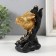 Souvenir Polystone "Golden Bird in flowers" 10x6x15 cm