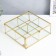 Casket glass with a metal frame with divisions "Square with faces" 7x16x16 cm