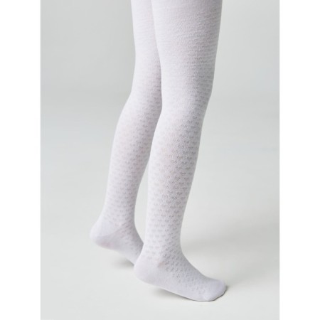 Pantyhose baby cotton Conte kids tip-top, height 104-110 cm, white color-2